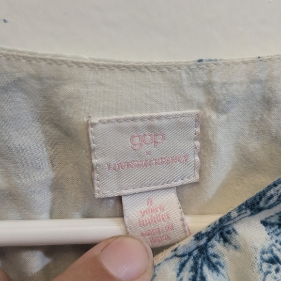 Gap x LoveShackFancy Blue Floral Eyelet Dress - Picture 3 of 5